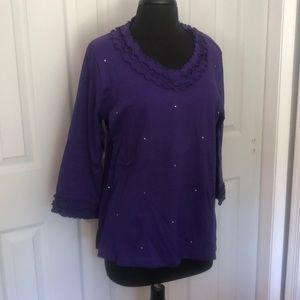 Quacker Factory long T. Size M soft!